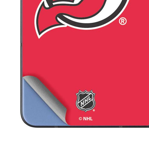 NHL New Jersey Devils Solid Background Galaxy Z Fold5 5G Skin