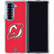 NHL New Jersey Devils Solid Background Galaxy Z Fold7 Clear Case