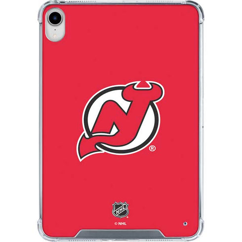 NHL New Jersey Devils Solid Background iPad 11th Gen (2025) Clear Case