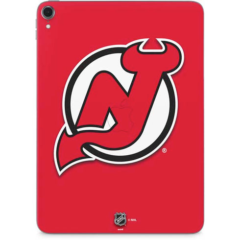 NHL New Jersey Devils Solid Background Apple iPad Pro Skin