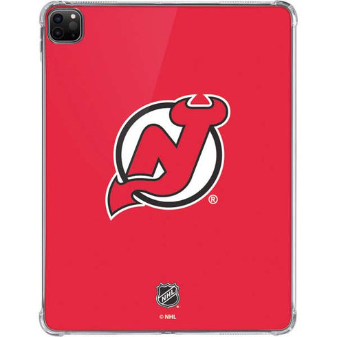 NHL New Jersey Devils Solid Background iPad Pro 11in (2024) Clear Case