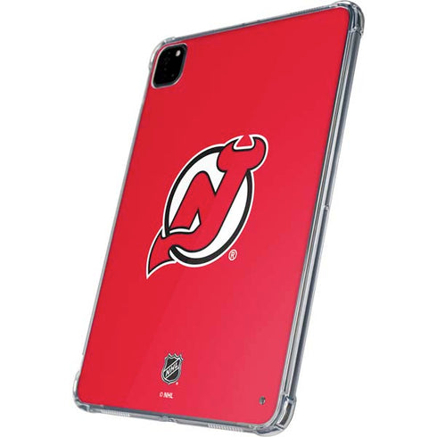 NHL New Jersey Devils Solid Background iPad Pro 11in (2024) Clear Case