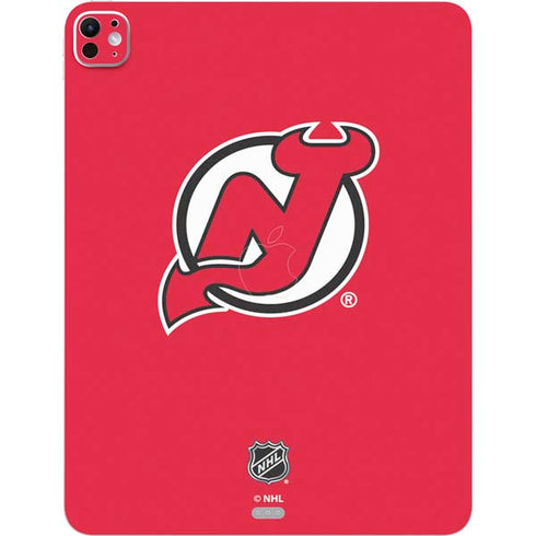 NHL New Jersey Devils Solid Background iPad Pro 13in M4 (2024) Skin
