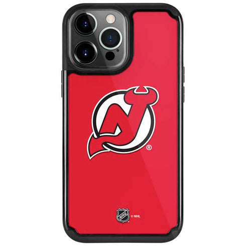 NHL New Jersey Devils Solid Background iPhone Cases