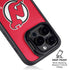 NHL New Jersey Devils Solid Background iPhone 13 Pro Kickstand Case