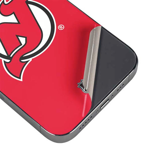 NHL New Jersey Devils Solid Background iPhone 15 Pro Max Skin