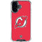 NHL New Jersey Devils Solid Background iPhone 16 Clear Case