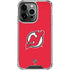 NHL New Jersey Devils Solid Background iPhone 16 Pro Clear Case