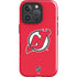 NHL New Jersey Devils Solid Background iPhone 16 Pro Impact Case