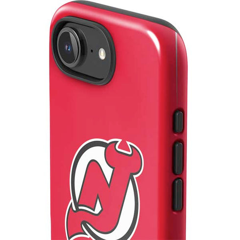 NHL New Jersey Devils Solid Background iPhone 16e Impact Case