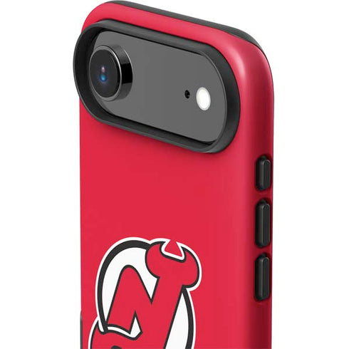 NHL New Jersey Devils Solid Background iPhone 17 Air Impact Case