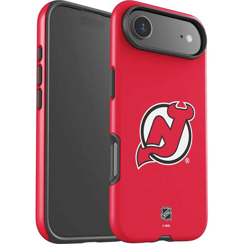 NHL New Jersey Devils Solid Background iPhone 17 Air Impact Case