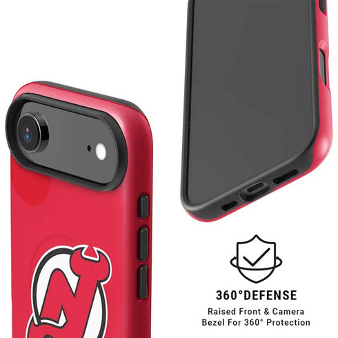 NHL New Jersey Devils Solid Background iPhone 17 Air Magsafe Impact Case
