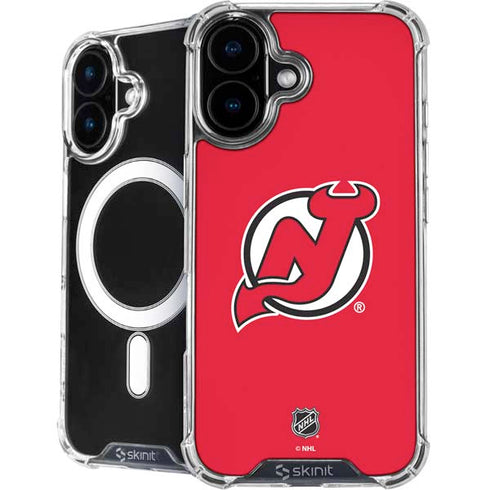 NHL New Jersey Devils Solid Background iPhone 17 MagSafe Case