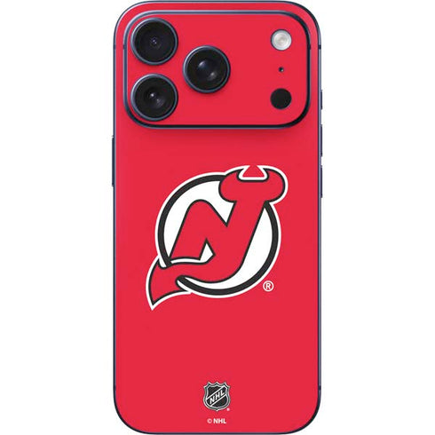 NHL New Jersey Devils Solid Background iPhone 17 Pro Skin