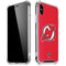 NHL New Jersey Devils Solid Background iPhone X/XS Clear Case