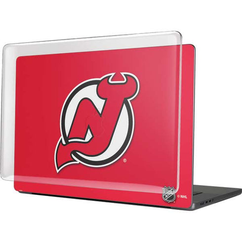 NHL New Jersey Devils Solid Background MacBook Cases