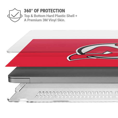 NHL New Jersey Devils Solid Background MacBook Cases