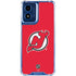 NHL New Jersey Devils Solid Background Moto G 5G (2024) Clear Case