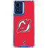 NHL New Jersey Devils Solid Background Moto G Play 4G (2024) Clear Case