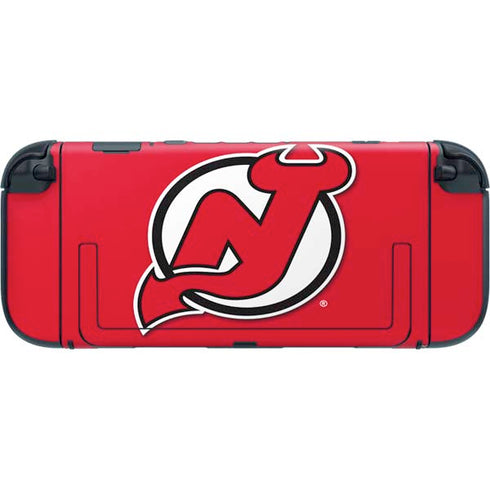 NHL New Jersey Devils Solid Background Nintendo Switch 2 (2025) with Joy-Con Skin
