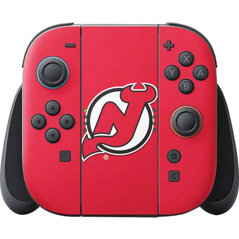 NHL New Jersey Devils Solid Background Nintendo Switch 2 (2025) Joy-Con Controller Skin