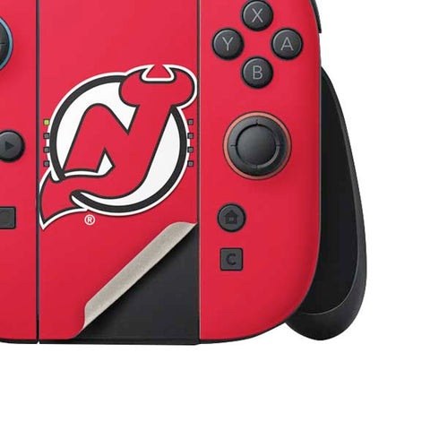 NHL New Jersey Devils Solid Background Nintendo Switch 2 (2025) Joy-Con Controller Skin