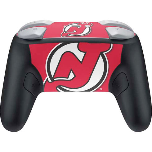 NHL New Jersey Devils Solid Background Nintendo Switch 2 (2025) Pro Controller Skin