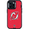 NHL New Jersey Devils Solid Background Otterbox Defender iPhone Skin