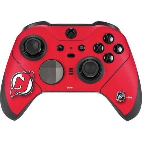 NHL New Jersey Devils Solid Background Xbox Elite Wireless Controller Series 2 Skin