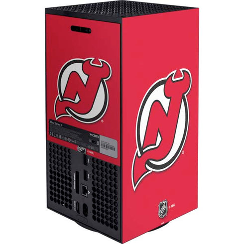 NHL New Jersey Devils Solid Background Xbox Series X Bundle Skin