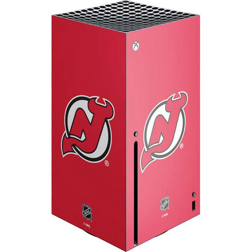 NHL New Jersey Devils Solid Background Xbox Series X Skins
