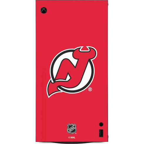 NHL New Jersey Devils Solid Background XBox Series X Digital Edition Console Skin