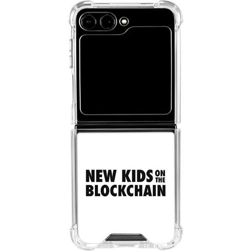 New Kids On The Blockchain Galaxy Z Flip6 Clear Case