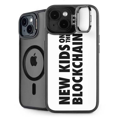 New Kids On The Blockchain iPhone 15 Plus Kickstand Case