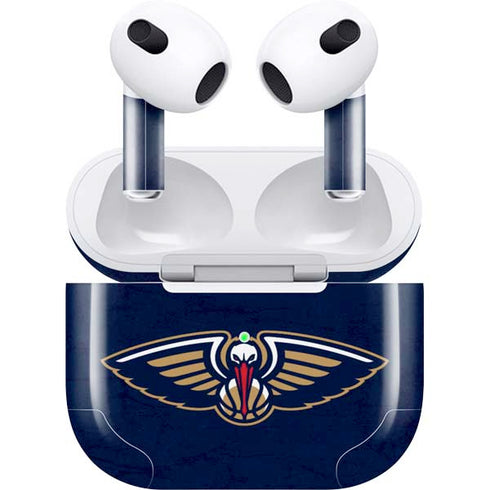 NBA New Orleans Pelicans Distressed Apple AirPods (3rd Gen 2021) Skin