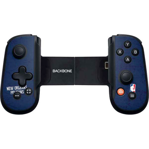 NBA New Orleans Pelicans Distressed Backbone One for iPhone Game Controller Skin