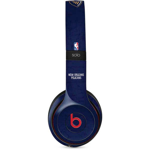 NBA New Orleans Pelicans Distressed Beats Solo 2 Wireless Skin