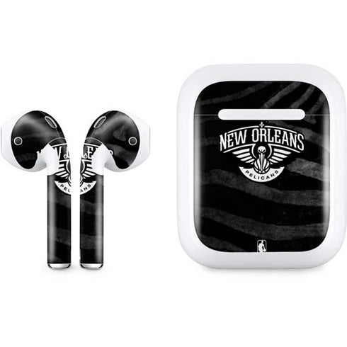NBA New Orleans Pelicans Black Animal Print Apple AirPods Skin