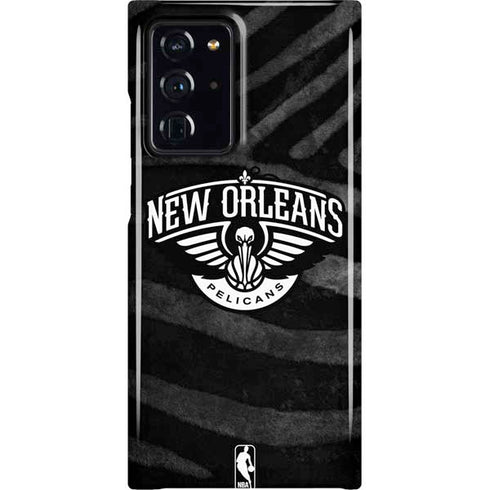 NBA New Orleans Pelicans Black Animal Print Galaxy Cases