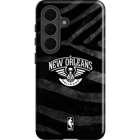 NBA New Orleans Pelicans Black Animal Print Galaxy S26 Impact Case