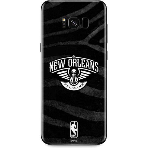 NBA New Orleans Pelicans Black Animal Print Galaxy S8 Plus Skin