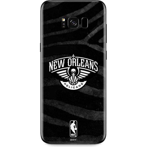 NBA New Orleans Pelicans Black Animal Print Galaxy S8 Skin