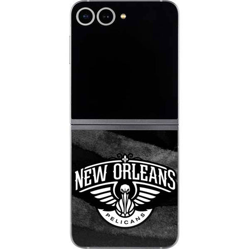 NBA New Orleans Pelicans Black Animal Print Galaxy Z Flip6 Skin