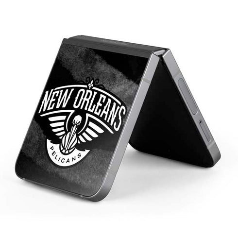 NBA New Orleans Pelicans Black Animal Print Galaxy Z Flip6 Skin