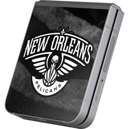 NBA New Orleans Pelicans Black Animal Print Galaxy Z Flip6 Skin