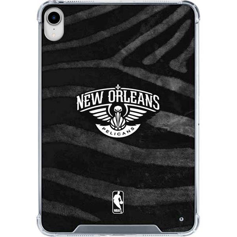 NBA New Orleans Pelicans Black Animal Print iPad 11th Gen (2025) Clear Case