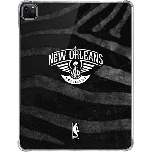 NBA New Orleans Pelicans Black Animal Print iPad Pro 11in (2024) Clear Case