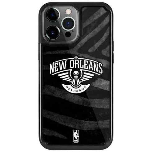 NBA New Orleans Pelicans Black Animal Print iPhone Cases