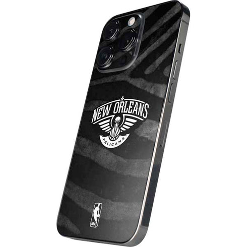 NBA New Orleans Pelicans Black Animal Print iPhone 15 Pro Max Skin